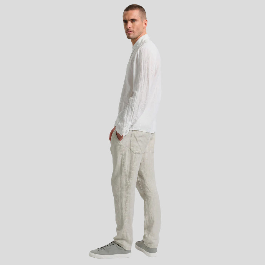LINEN SHIRT - OPTICAL WHITE