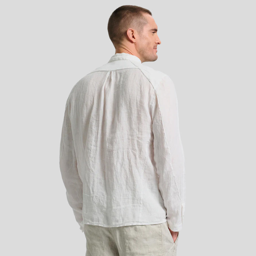 LINEN SHIRT - OPTICAL WHITE