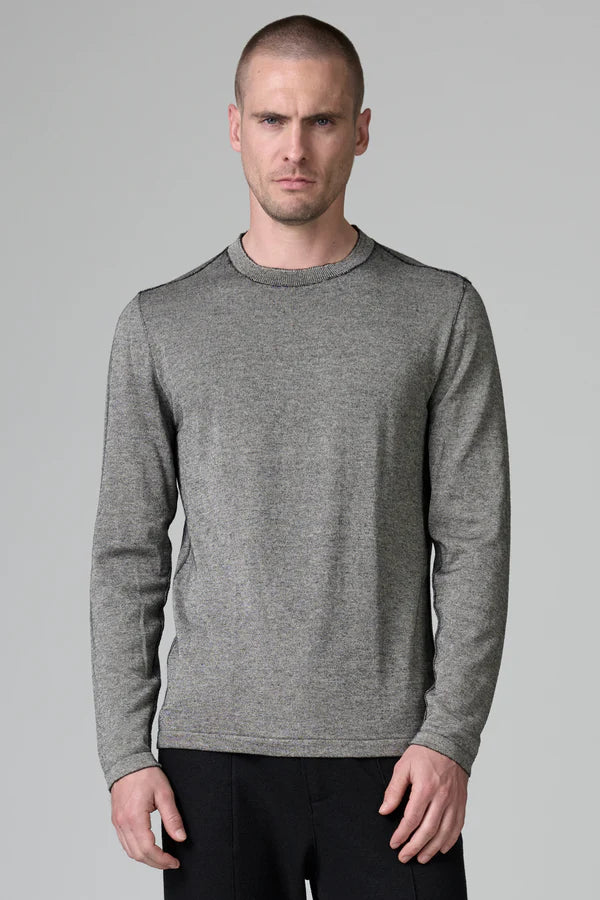 CHALK VANISE ROUND NECK KNIT