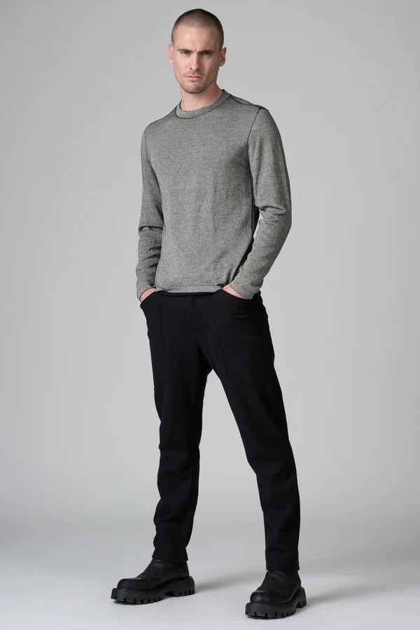 CHALK VANISE ROUND NECK KNIT