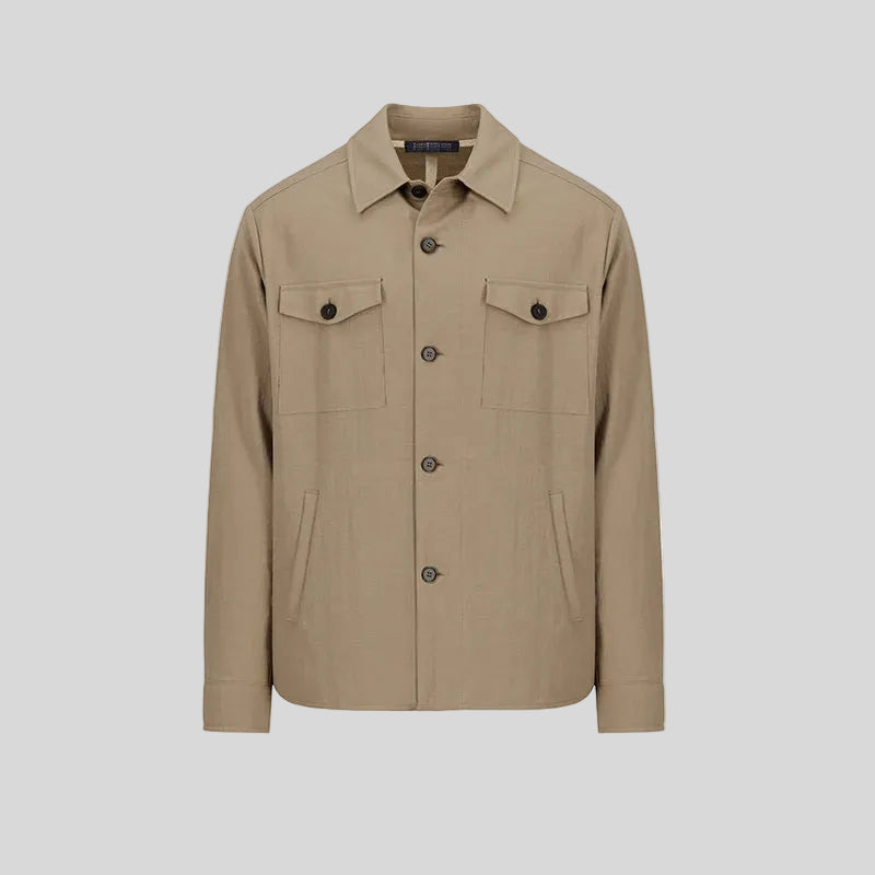 SHIRT JACKET - DOVE
