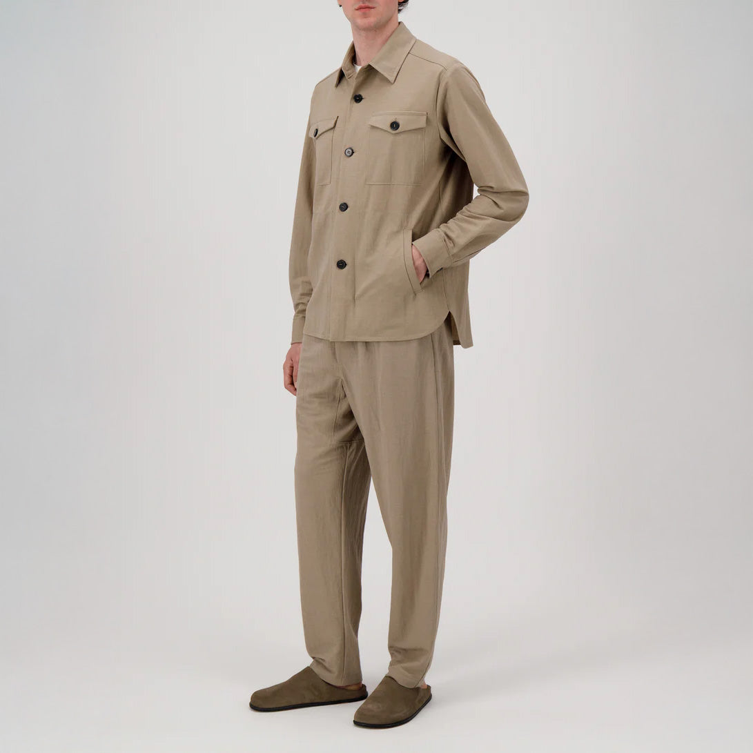 SHIRT JACKET - DOVE