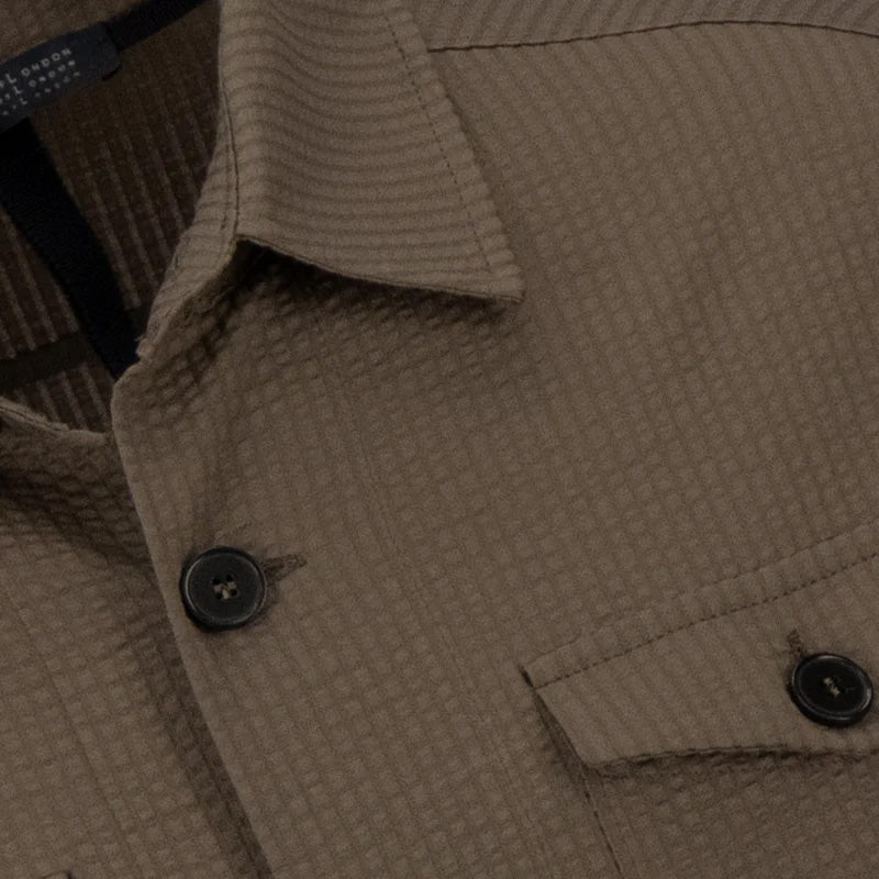 SHIRT JACKET - MOLE BROWN