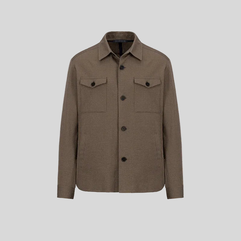 SHIRT JACKET - MOLE BROWN