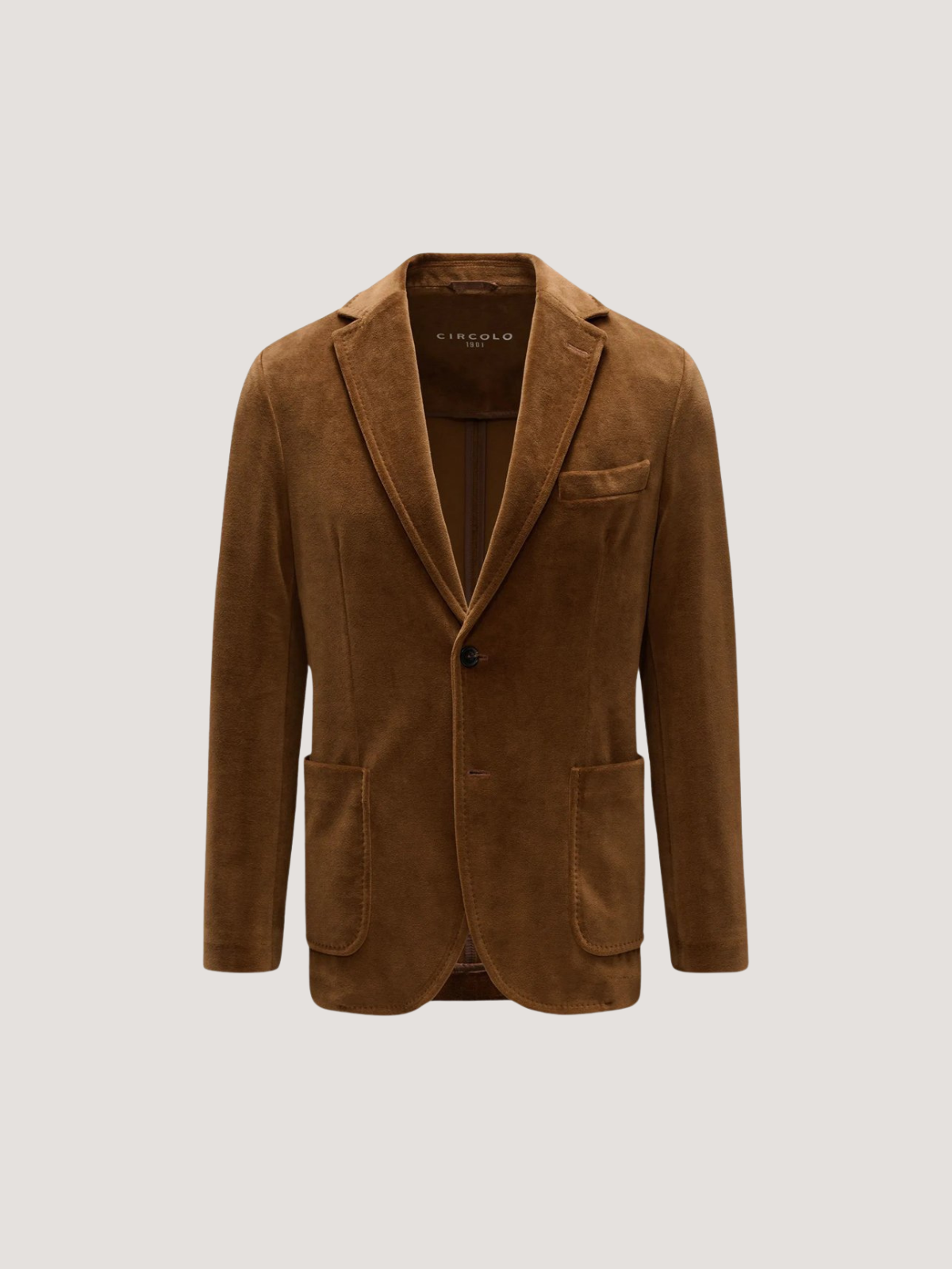 CIRCOLO 1901 VELVET BLAZER - CIOCCOLATO
