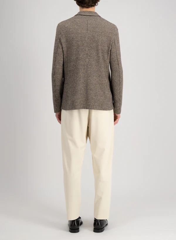 HARRIS WHARF BLAZER PATTERNED - MOLESKIN