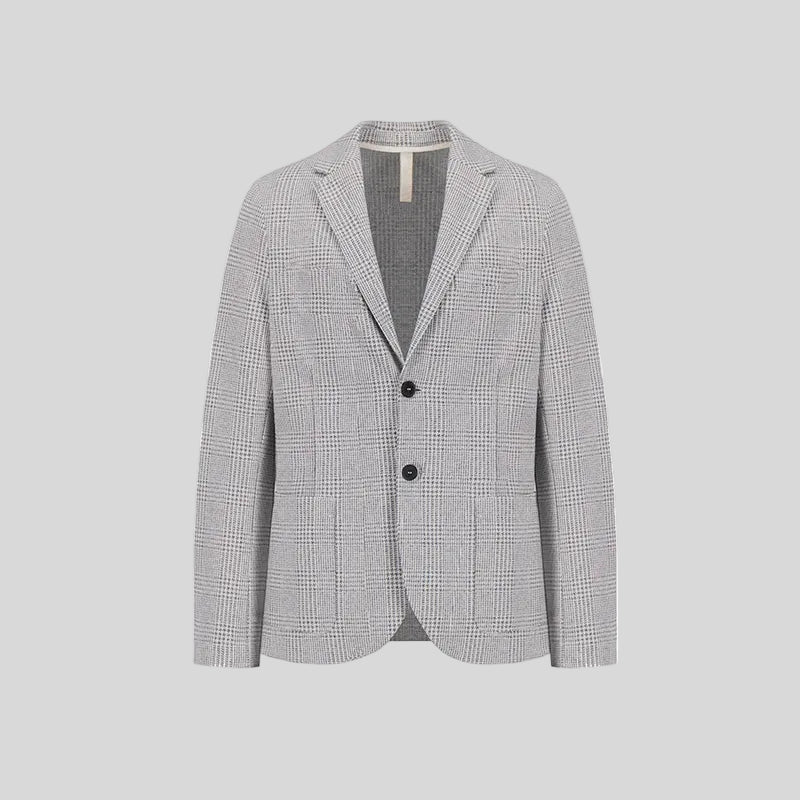 SINGLE BREASTED BLAZER - BLACK & WHITE