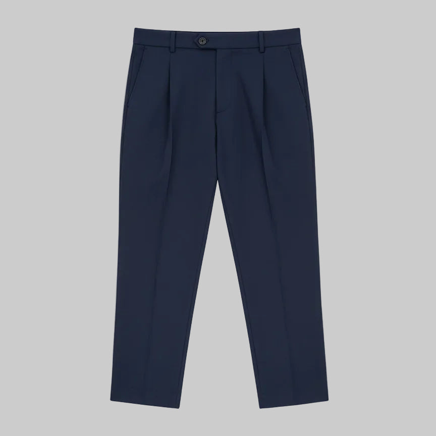 CASHMERE TOUCH TROUSERS - NAVY