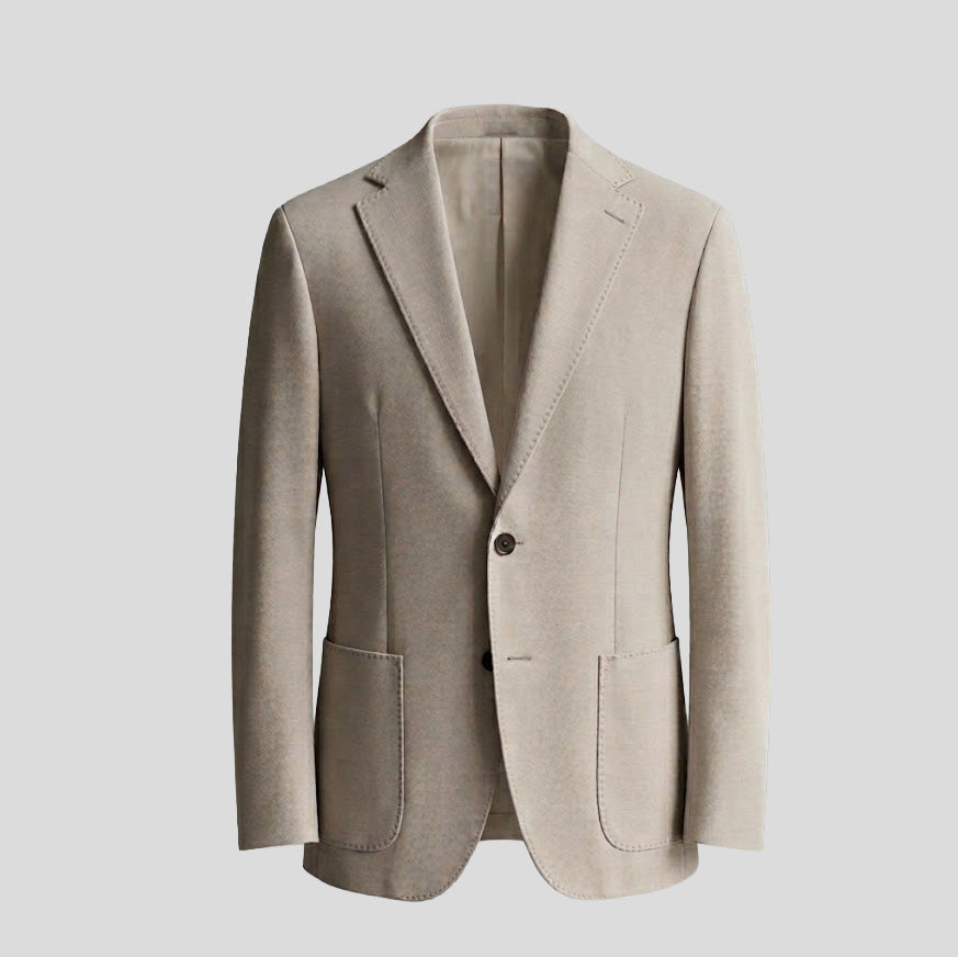 COTTON BLAZER - MUD