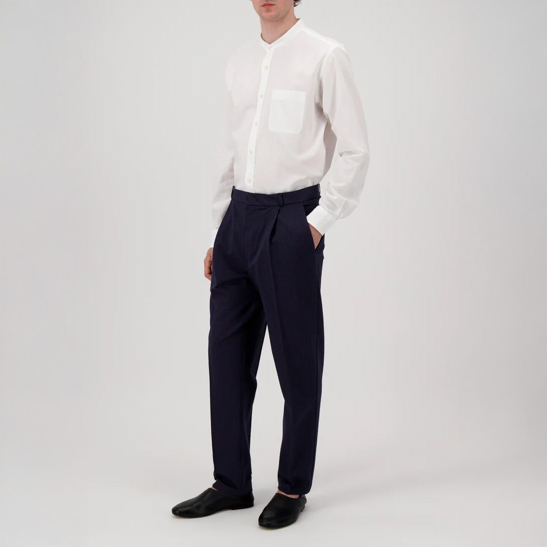 PLEATED TROUSERS - BLACK
