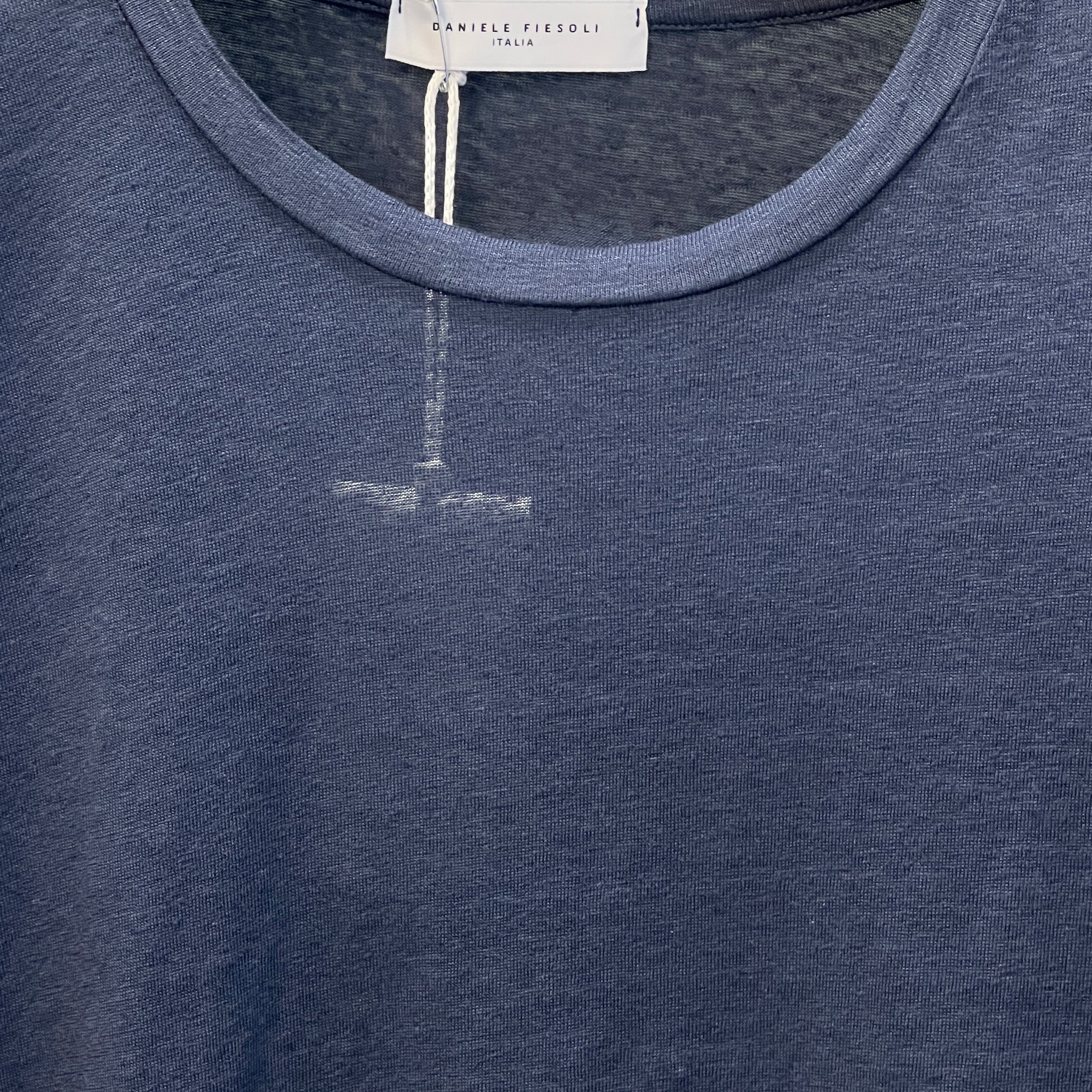 LINEN T-SHIRT - BLUE