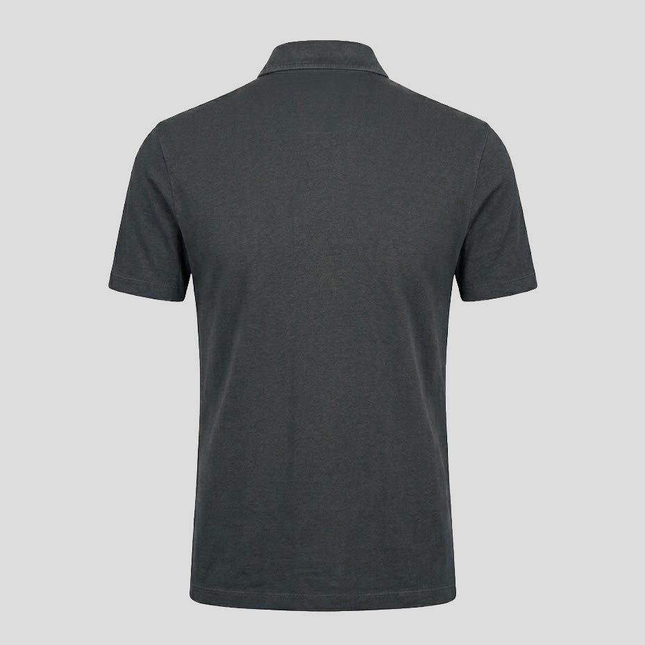 LINEN POLO - NERO BLACK
