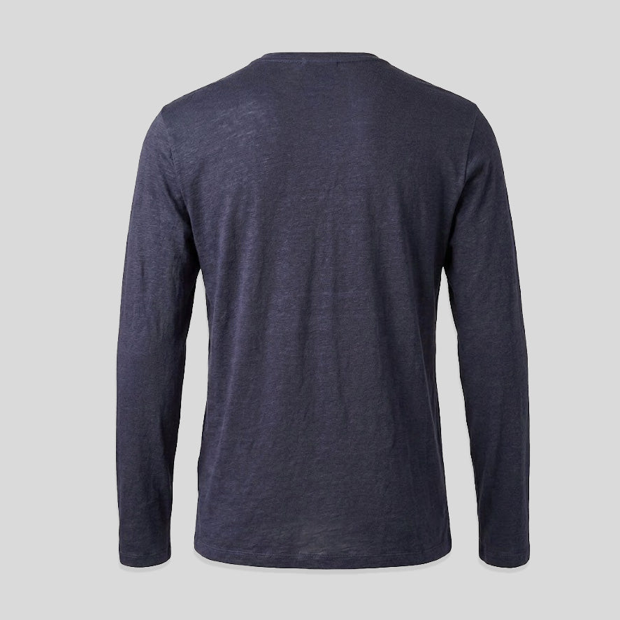 LINEN HENLEY - NOTTE