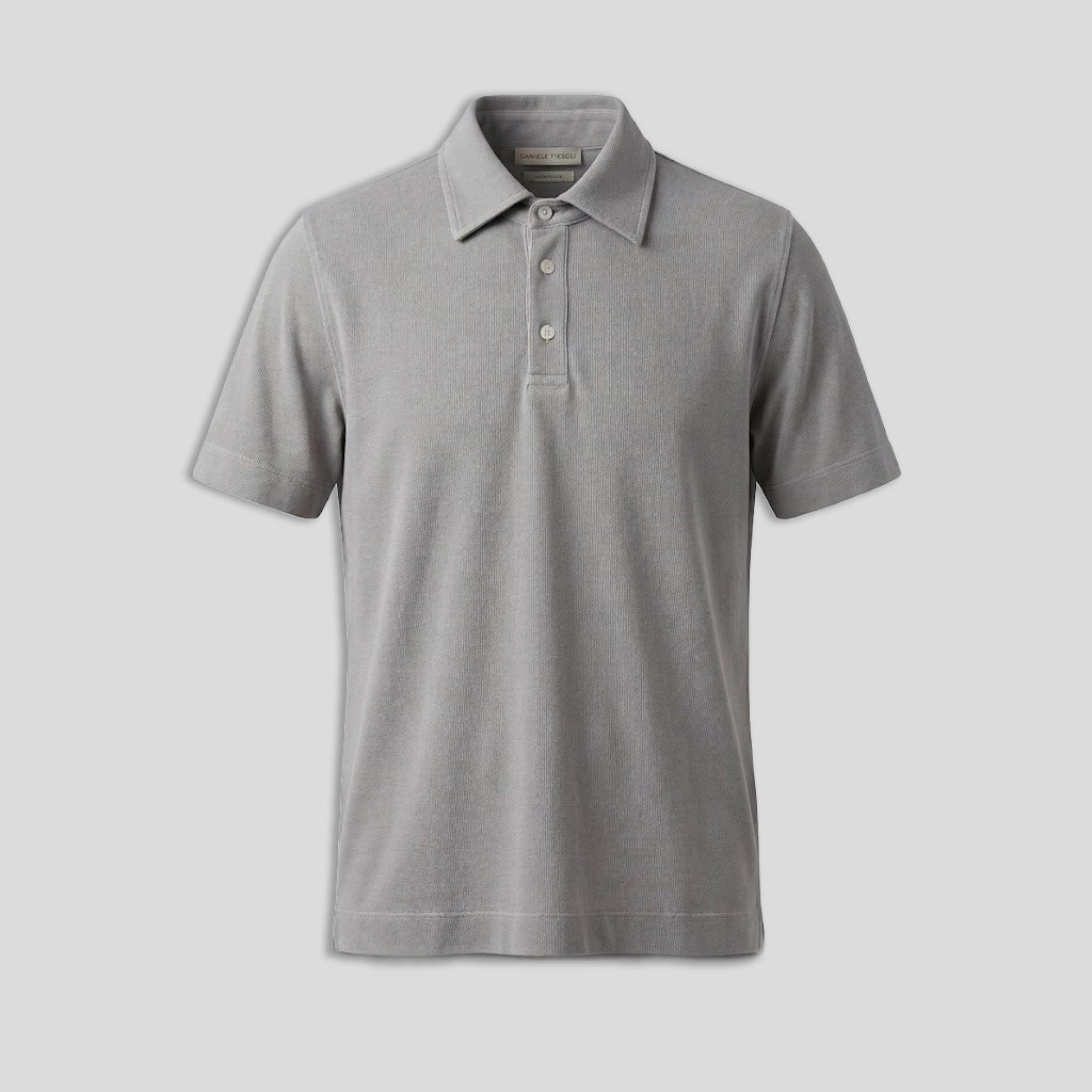 COTTON POLO - PERLA