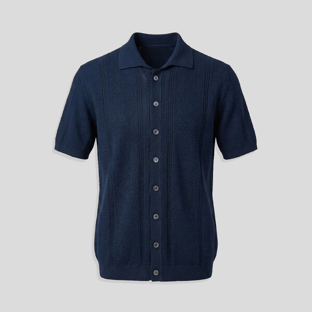 COTTON OVERSHIRT -  NOTTE BLUE
