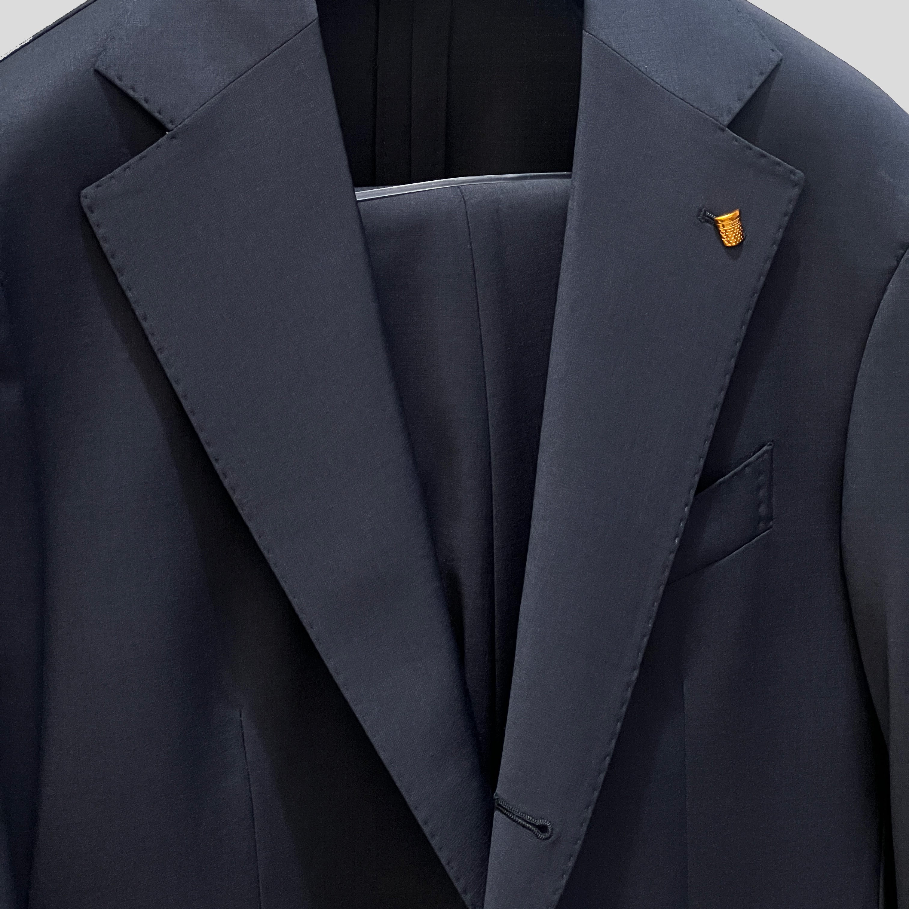 VIRGIN WOOL SUIT - NAVY