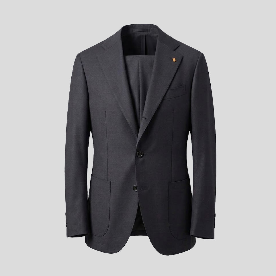 VIRGIN WOOL SUIT - NAVY