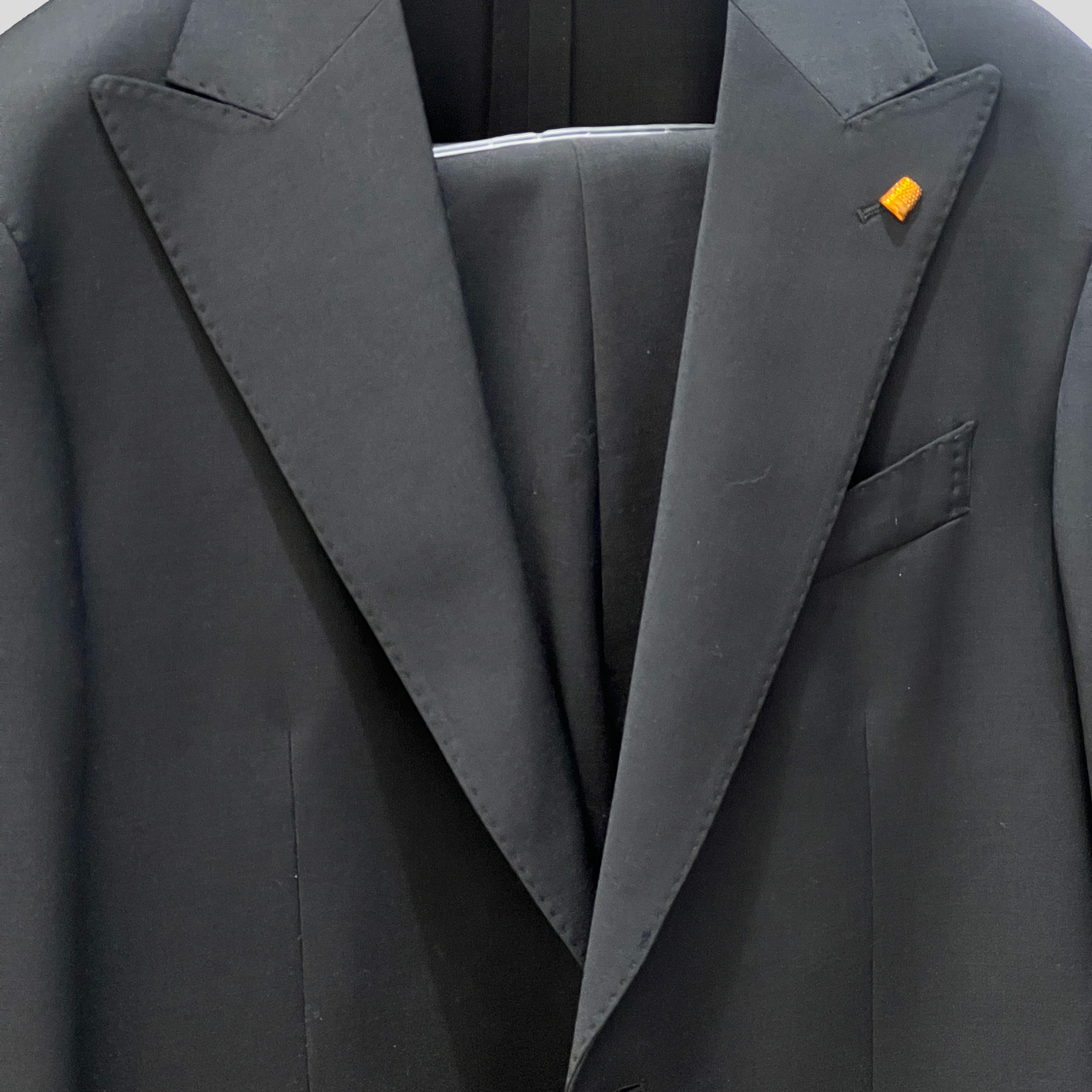 VIRGIN WOOL SUIT - BLACK