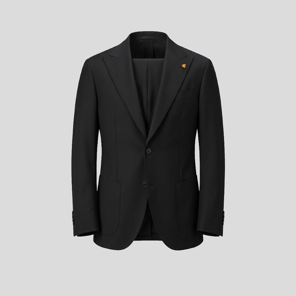 VIRGIN WOOL SUIT - BLACK