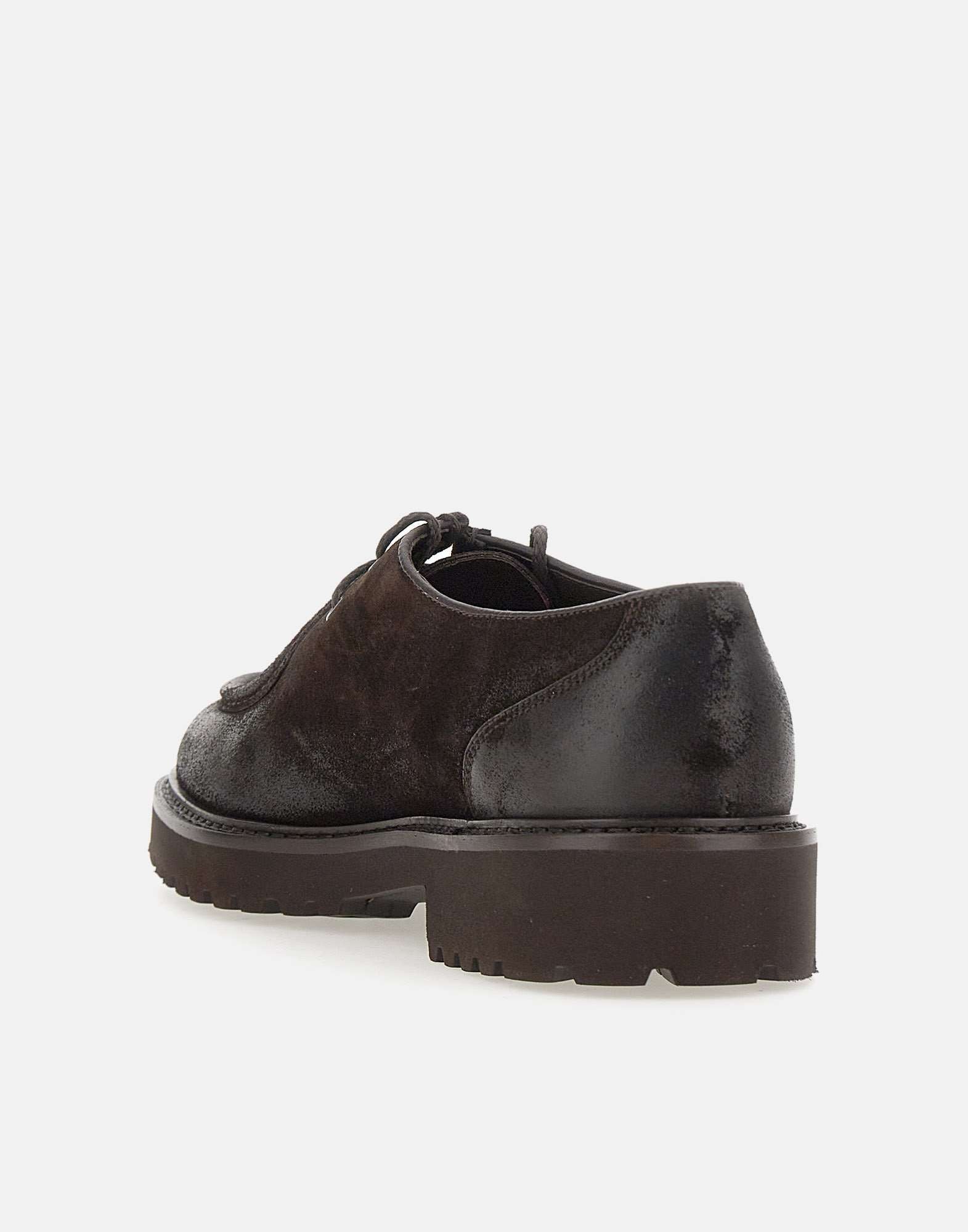 Commander suede lace-up - Dark Brown