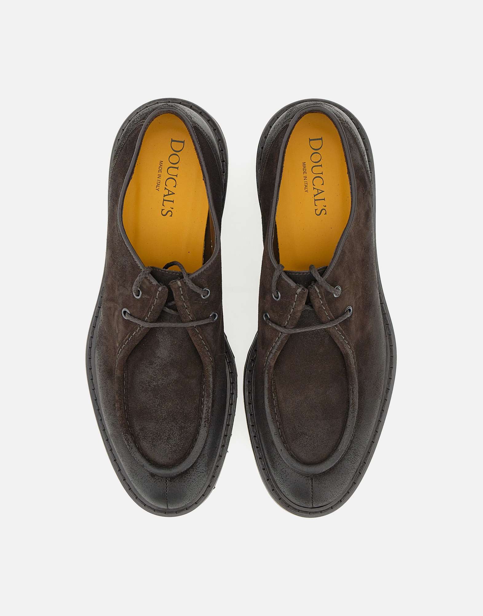 Commander suede lace-up - Dark Brown