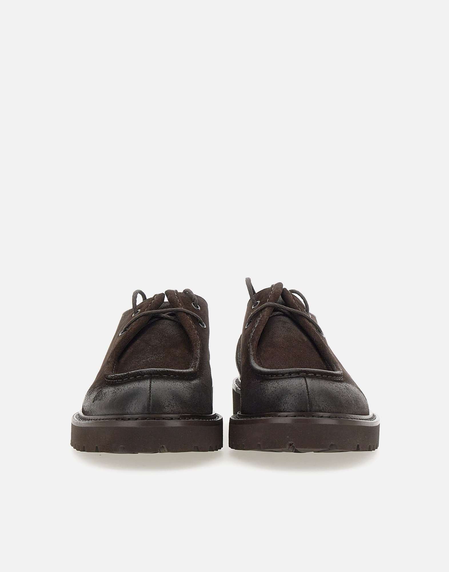Commander suede lace-up - Dark Brown