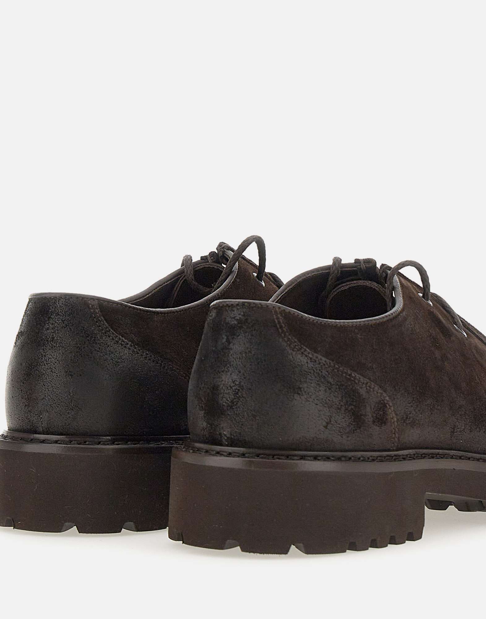 Commander suede lace-up - Dark Brown