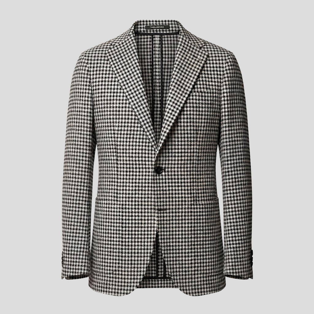 LINEN BLEND BLAZER - PATTERN