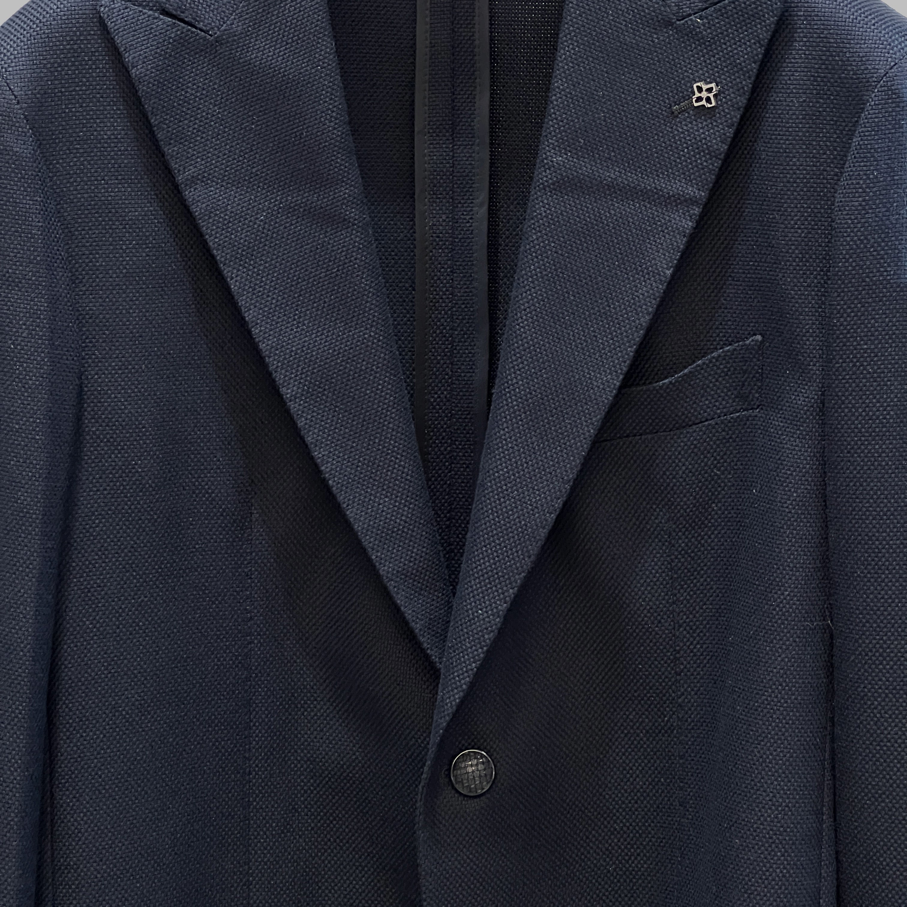 WOOL BLEND BLAZER - NAVY