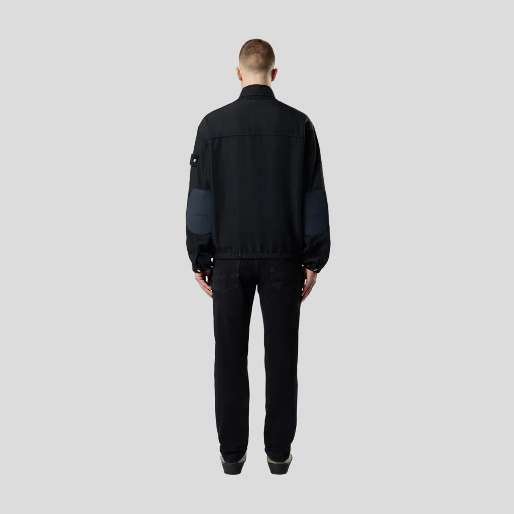 STRETCH BLACK DENIM-RINSED JEANS - BLACK RINSE