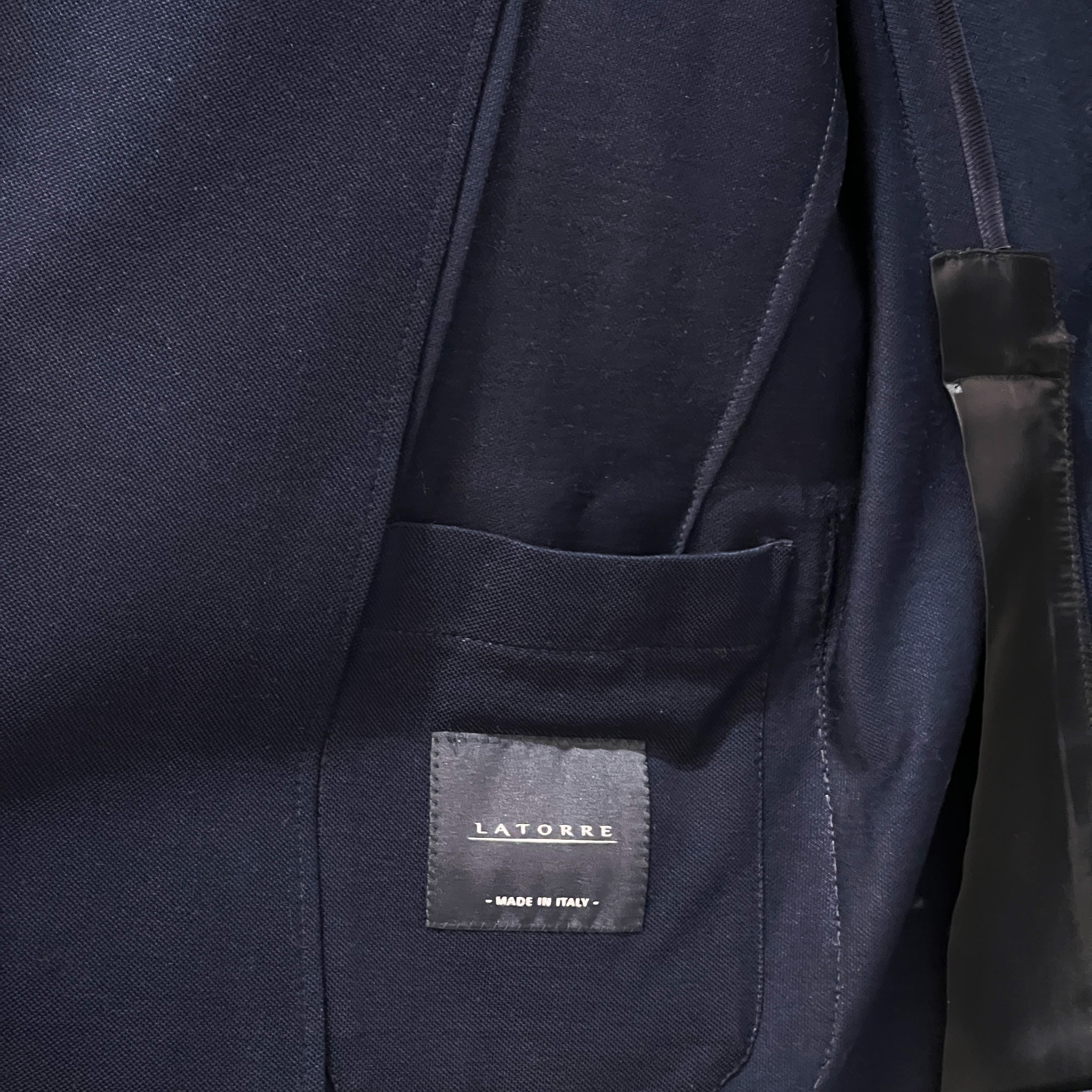 CUPRO BLAZER - NAVY