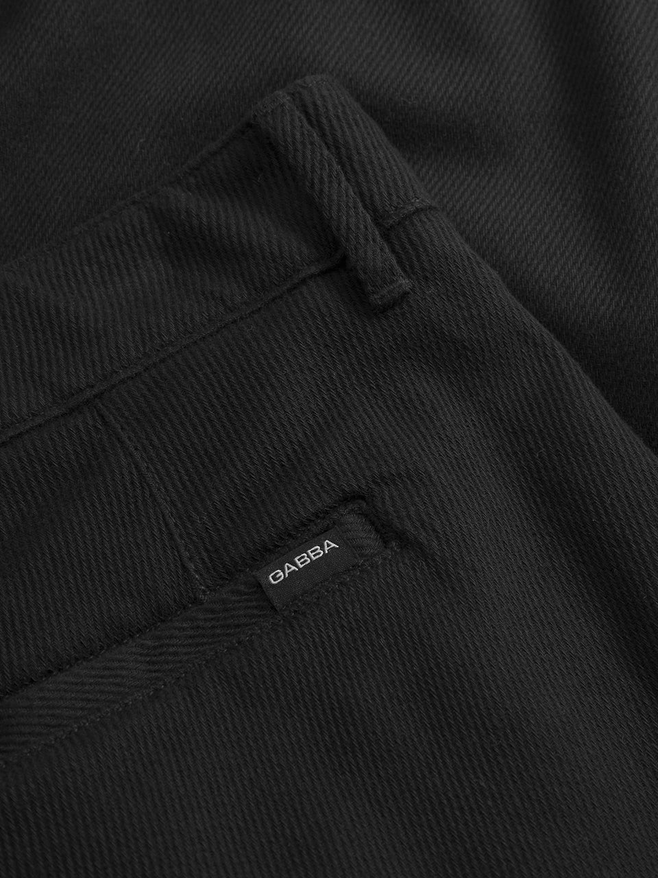 GABBA JOE PAS VILL CHINO TROUSERS | BLACK