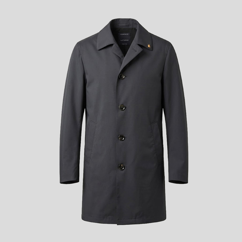 KEVIN NYLON OVERCOAT - NAVY