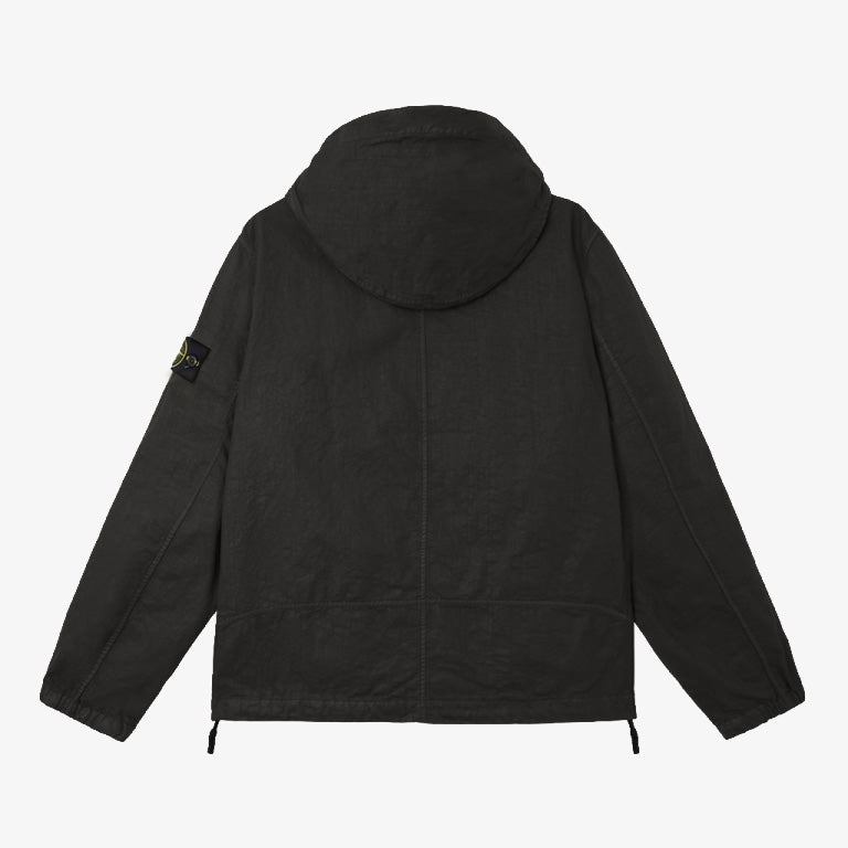 NYLON PANIMA-TC HOODED JACKET - BLACK