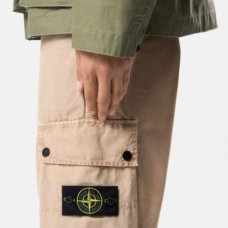ORGANIC COTTON CARGO SHORTS - DESERT