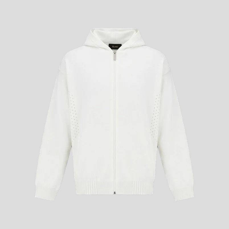 ZIP-UP HOODIE  - BIANCO