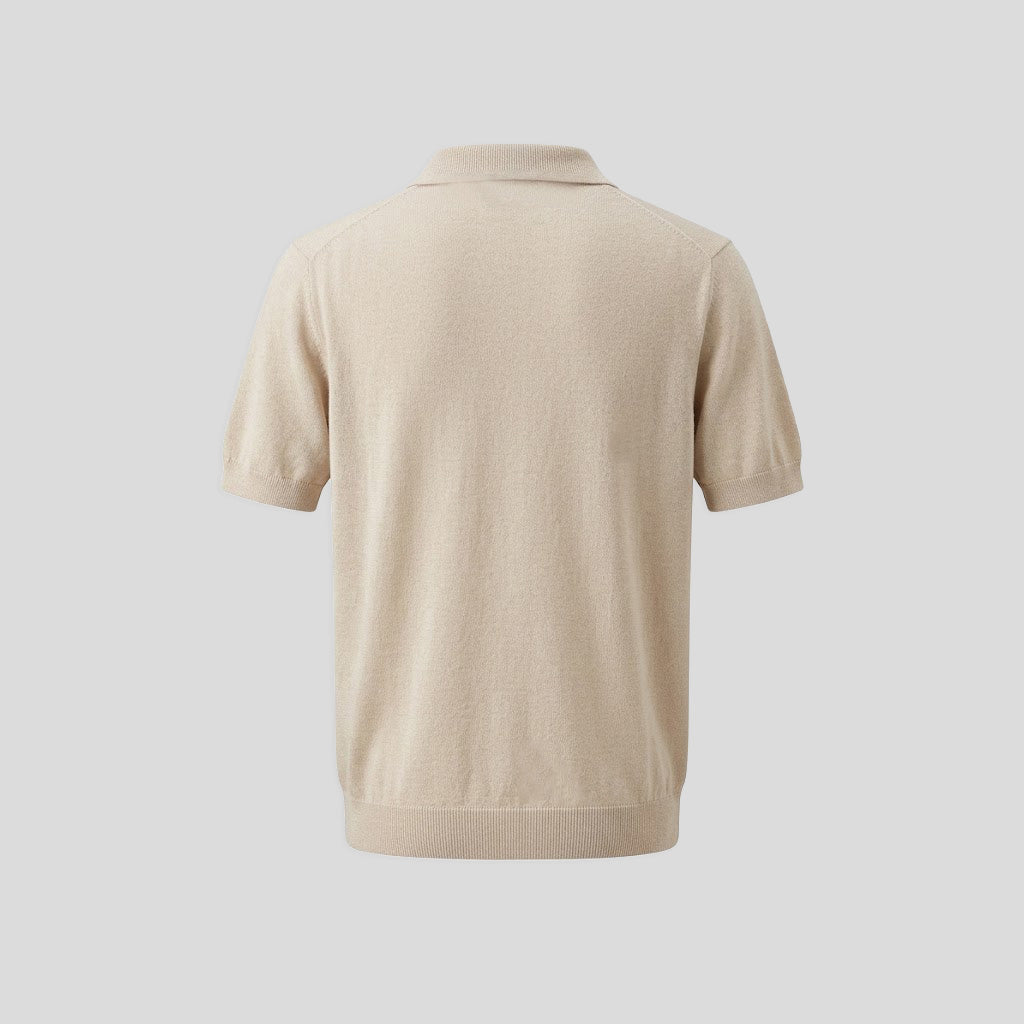 JOHNNY COLLAR POLO SHIRT - TERRA DI SIENA