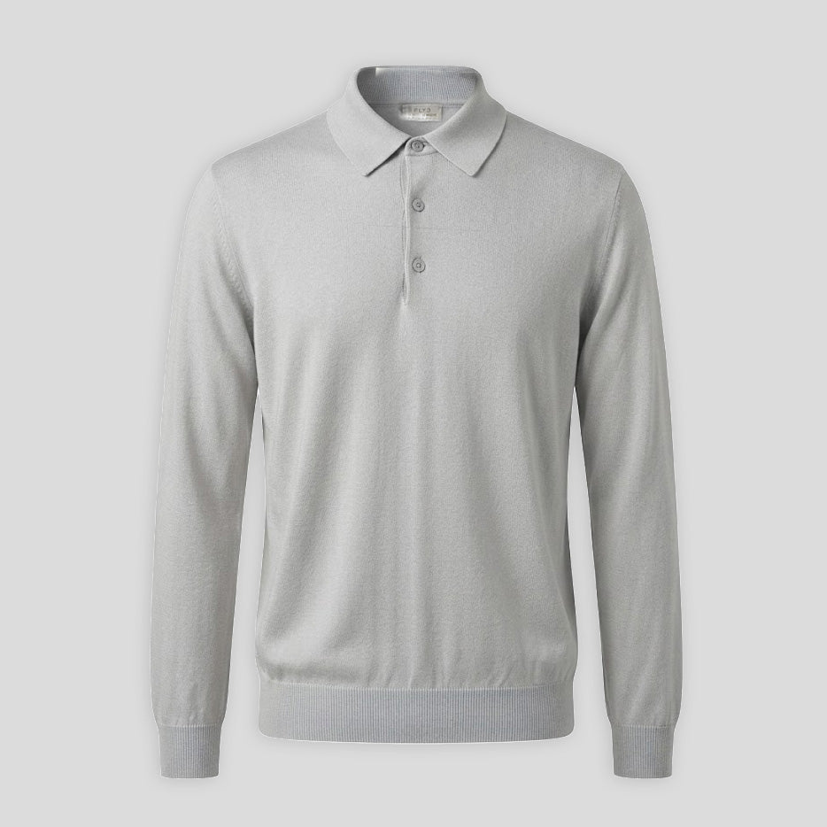 KNITED POLO SHIRT - NUVOLA