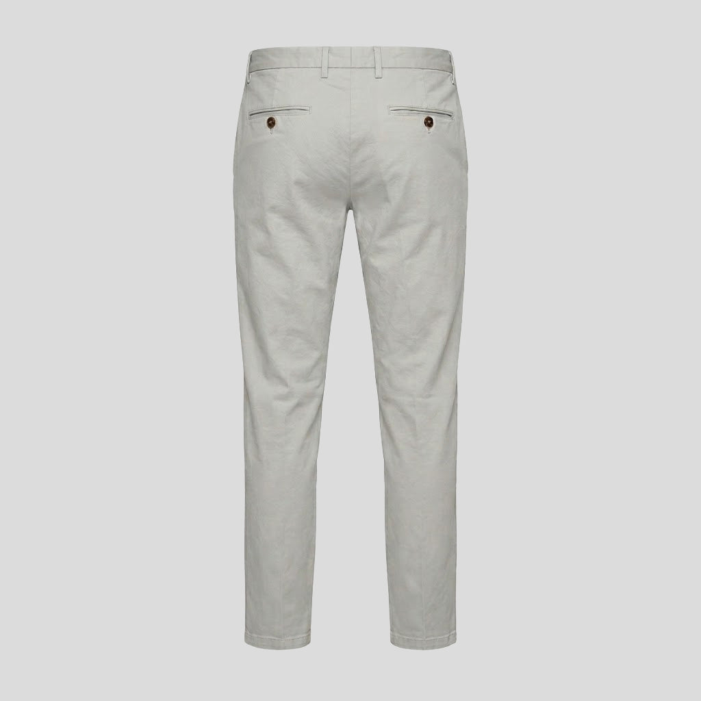 NAVIGLIO CHINO TROUSERS - LIGHT GREY