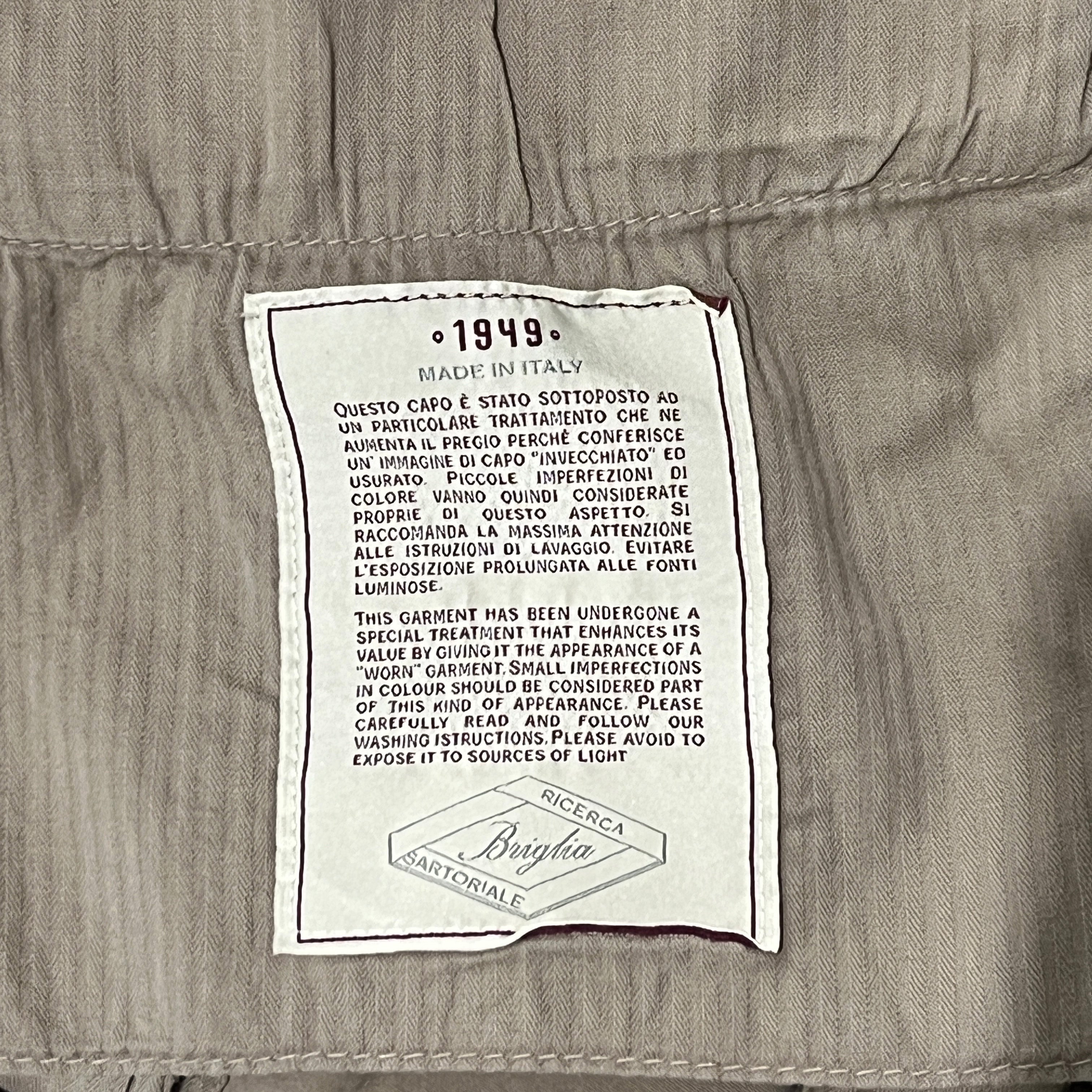 NAVIGLIO CHINO TROUSERS - GREY BROWN