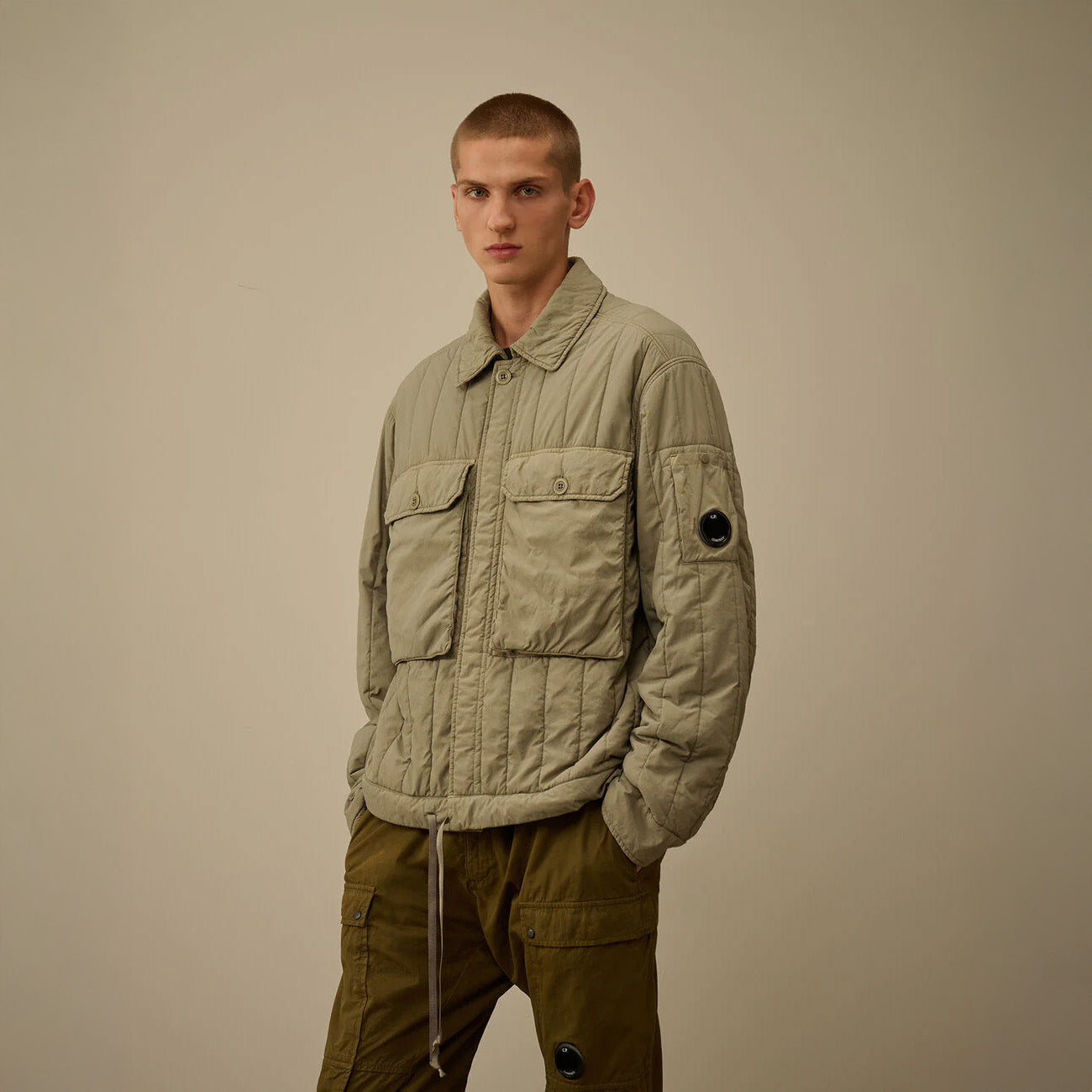 SHORT PADDED JACKET - FALLEN ROCK