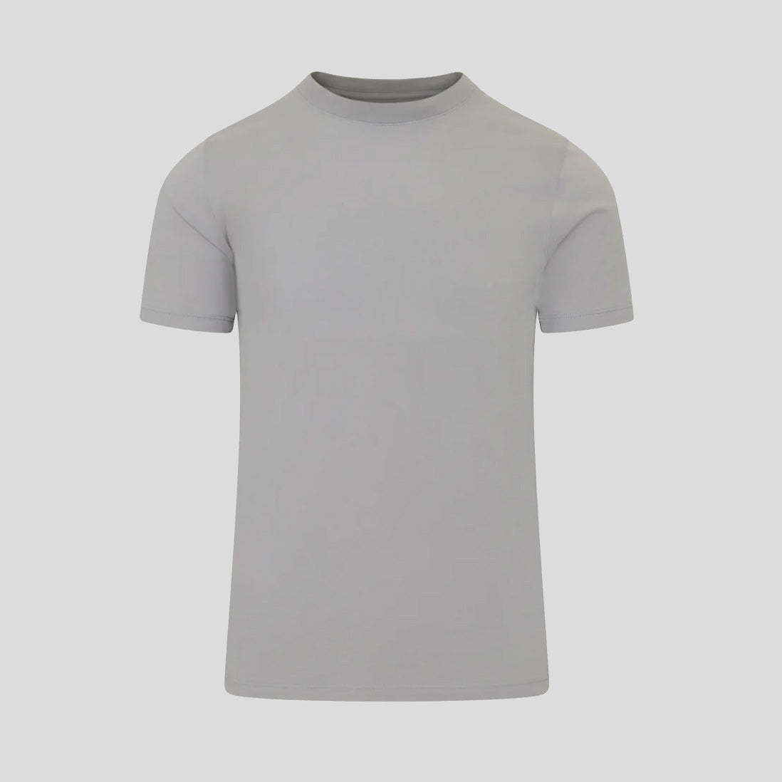 HIGH NECK T-SHIRT - PEWTER