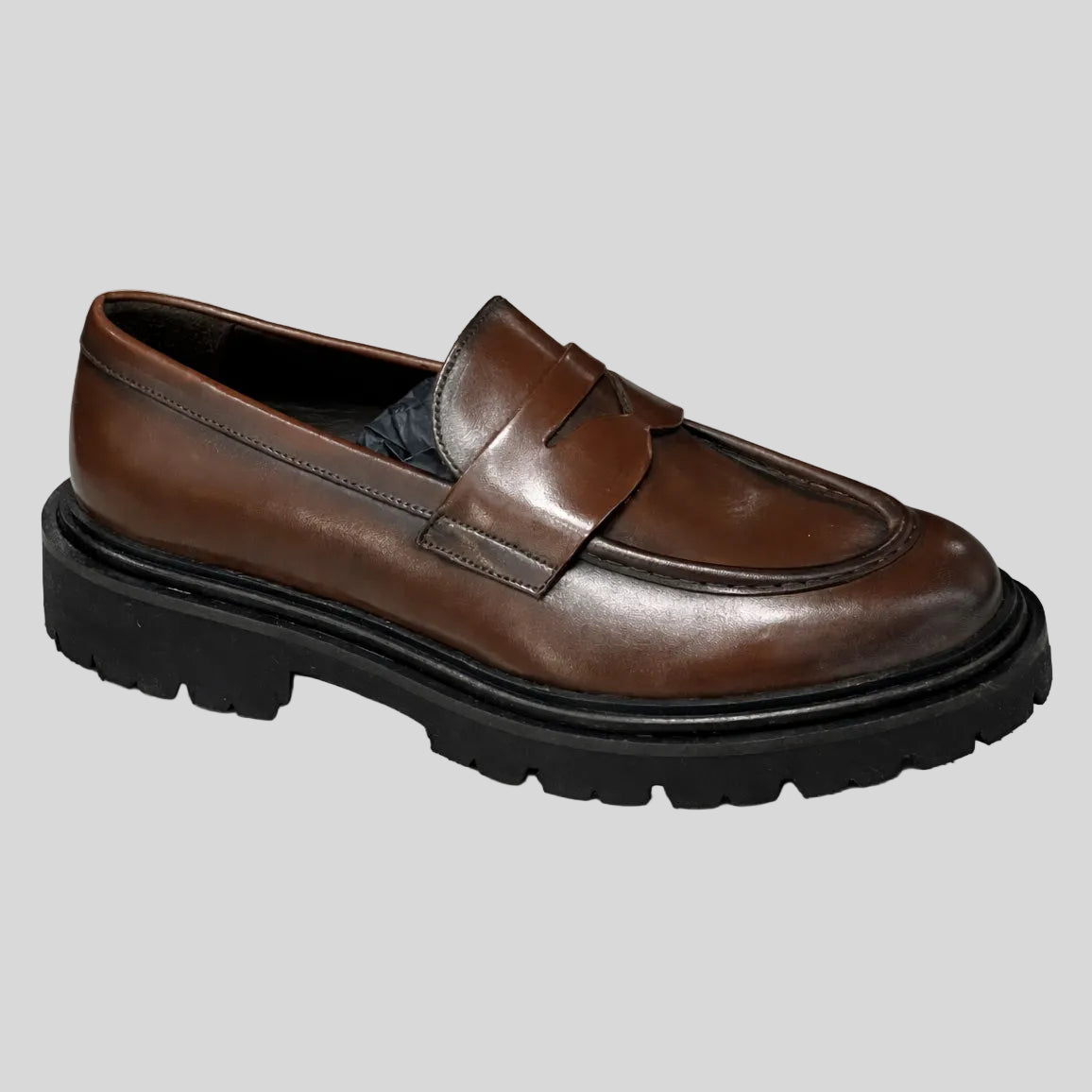 DERBY LOAFERS - BROWN
