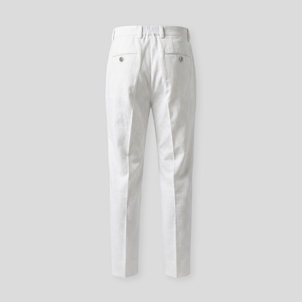 PORTOFINO TROUSERS - CREAM WHITE
