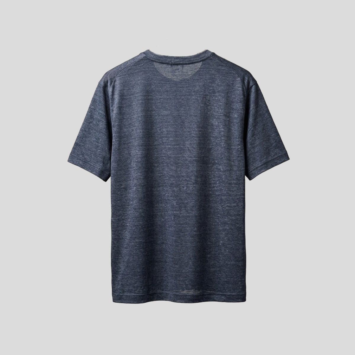 LINEN T-SHIRT - BLUE GRAY