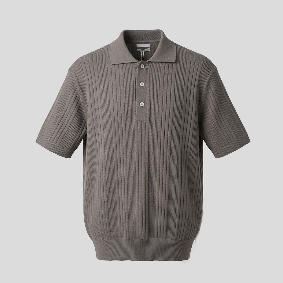MOLDED POLO - CHARCOAL BROWN