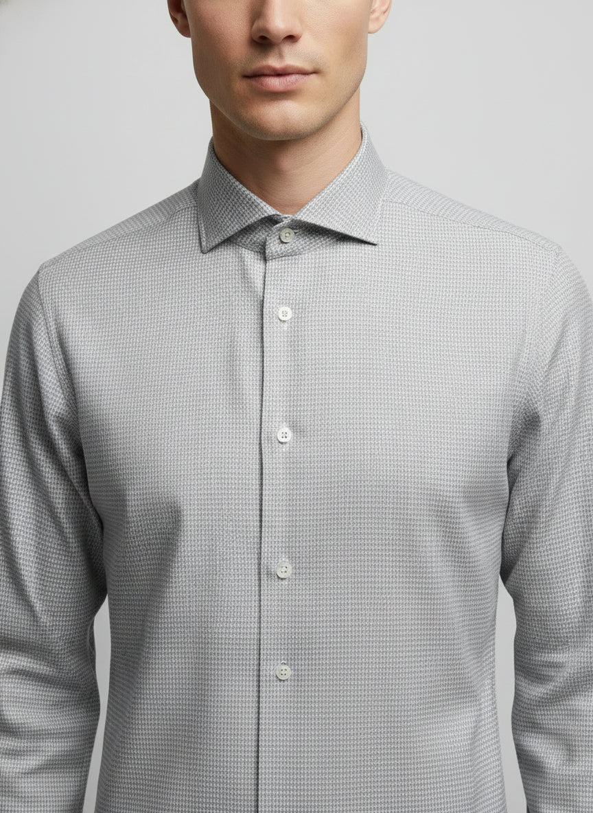 FLANNEL SHIRT - LIGHT GREY