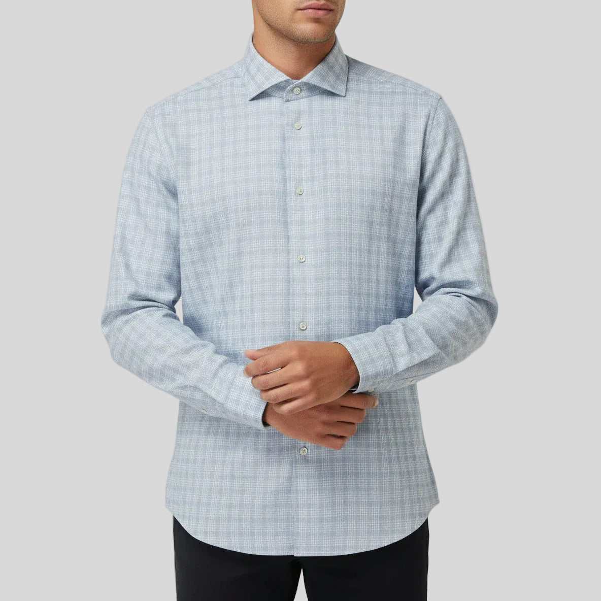 FLANNEL SHIRT - PASTEL BLUE