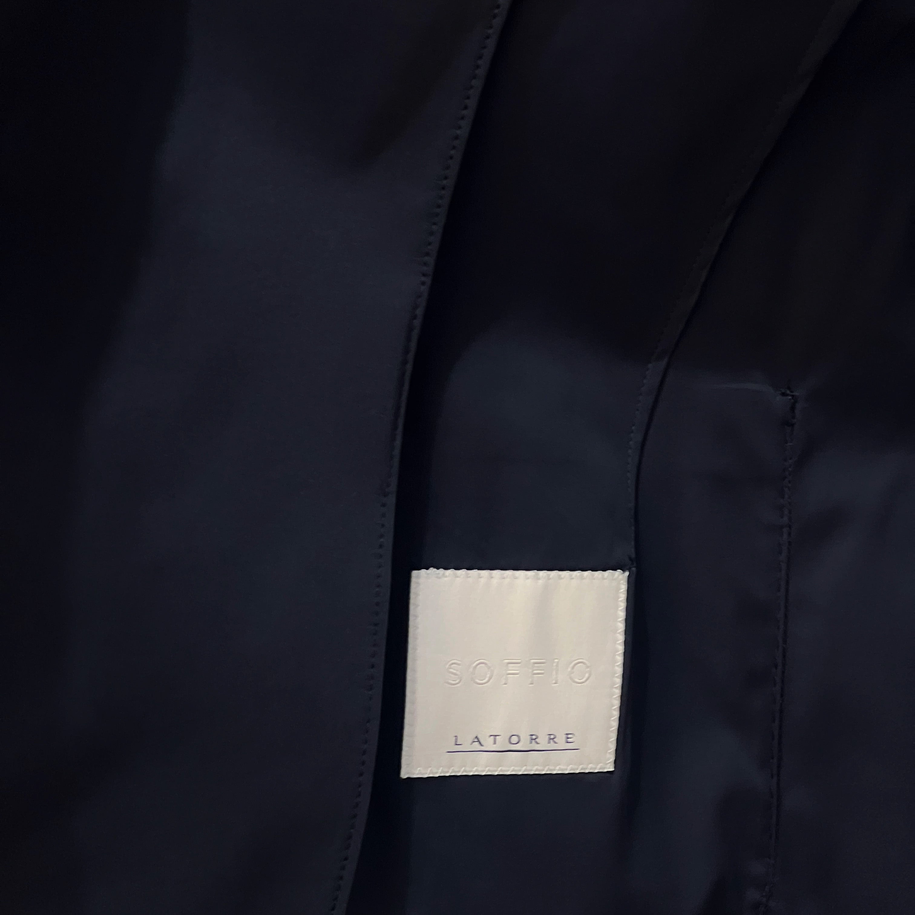 SOFFIO NYLON BLAZER - BLACK
