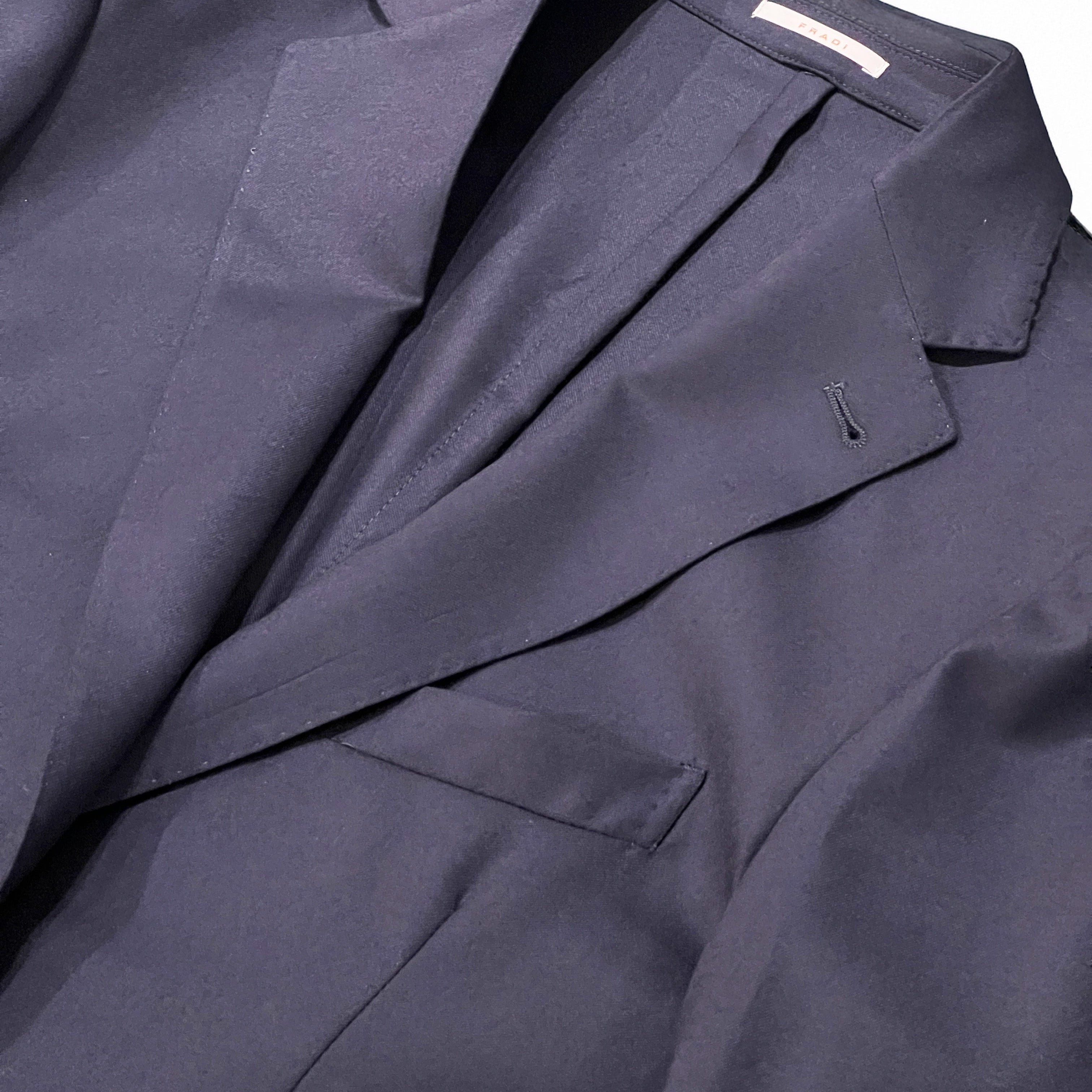 VITALE BARBERIS CANONICO  VIRGIN WOOL JACKET - NAVY BLUE